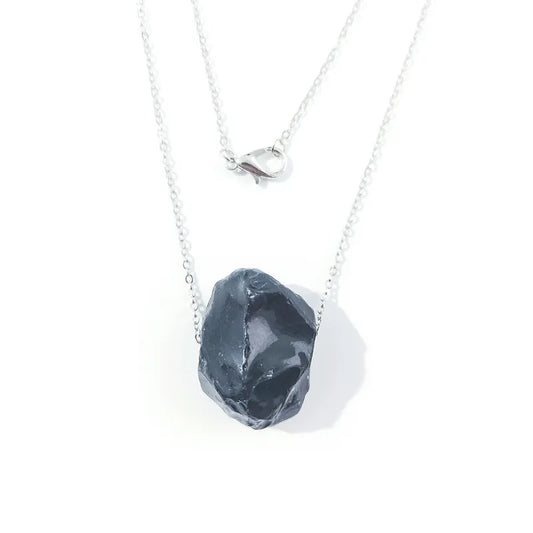 Artisan Crafted Obsidian Charm Necklace