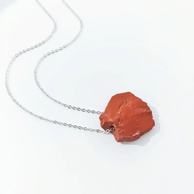 Artisan Crafted Red Jasper Charm Necklace