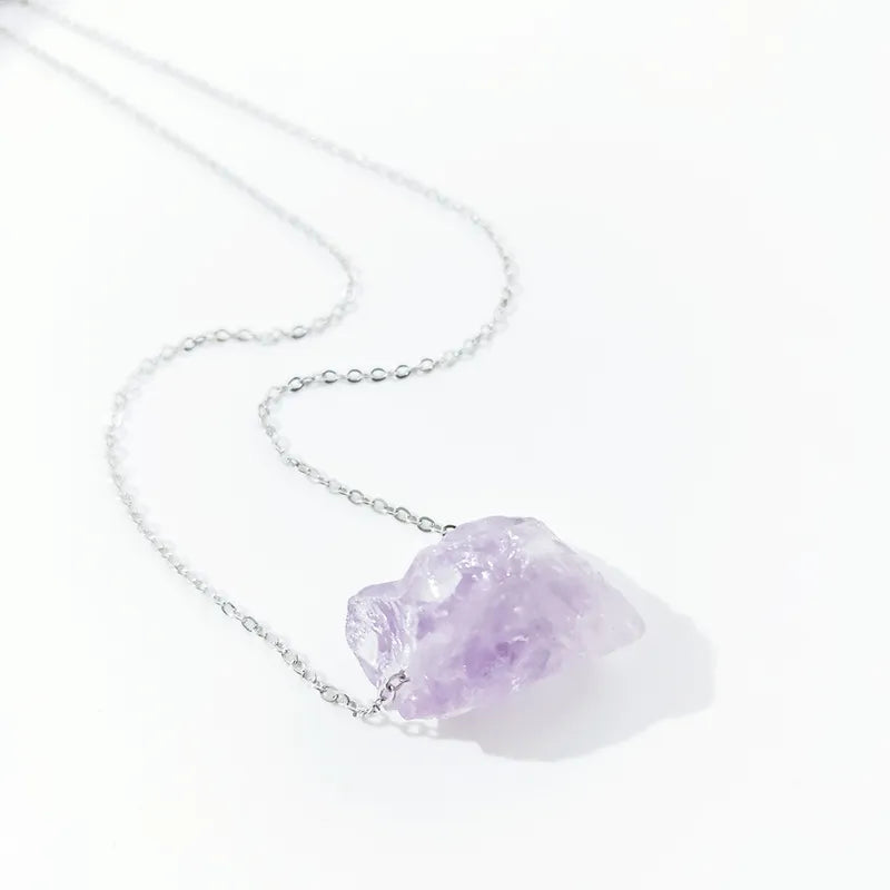 Artisan Crafted Light Amethyst Charm Necklace