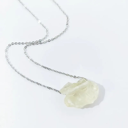 Artisan Crafted Lemon Quartz Charm Necklace