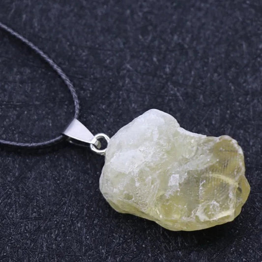 Citrine Natural Rough Stone Necklace