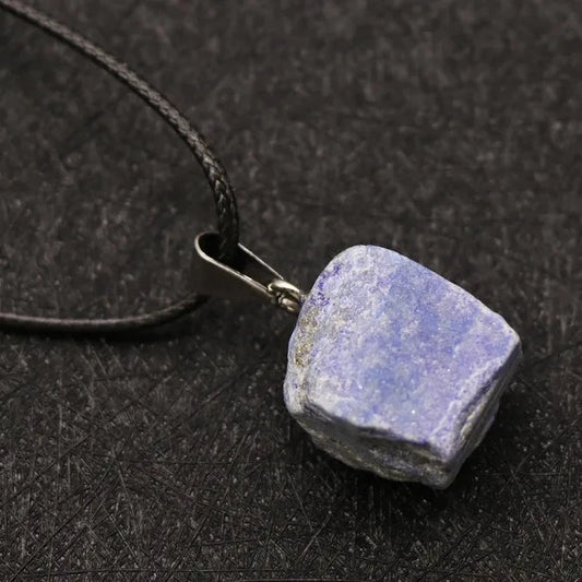 Lapis Lazuli Natural Rough Stone Necklace