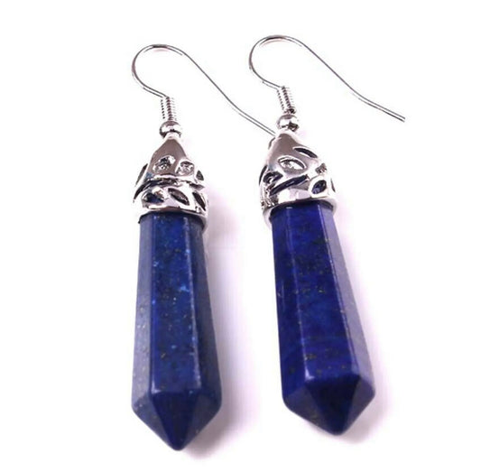 Royal Enchantment: Lapis Lazuli Earrings for Inner Vision and Truthful Communication