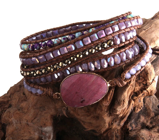 The Healing Embrace: Artisan Rhodochrosite Bracelet for Self-Love and Emotional Restoration