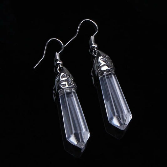 Elevate Your Mind: Clear Quartz Crystal Earrings for Mental Clarity