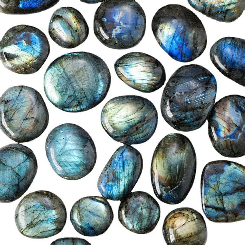 Magical Wind: Labradorite Polished Crystal Stone for Protection and Spiritual Awakening (5-6cm)