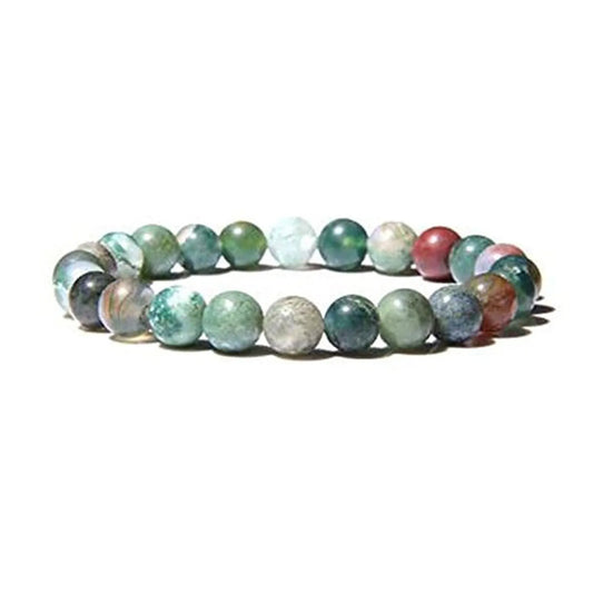 Protective Earth Connection: Indian Agate Bracelet for Deflecting Negativity