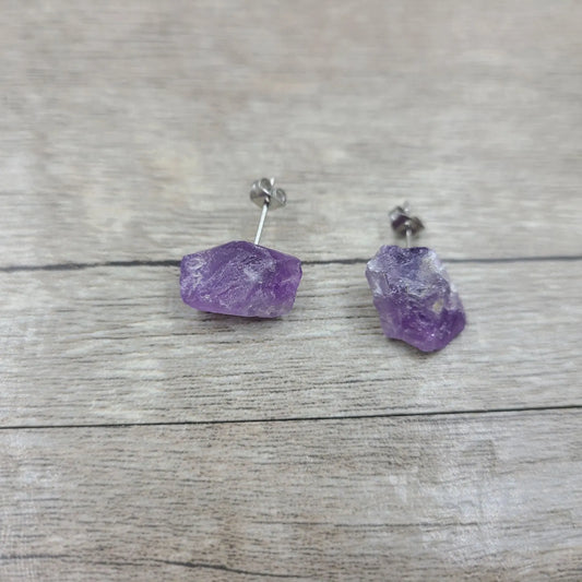 Enchanting Amethyst Dream: Artisan Crystal Earrings for Peaceful Mind